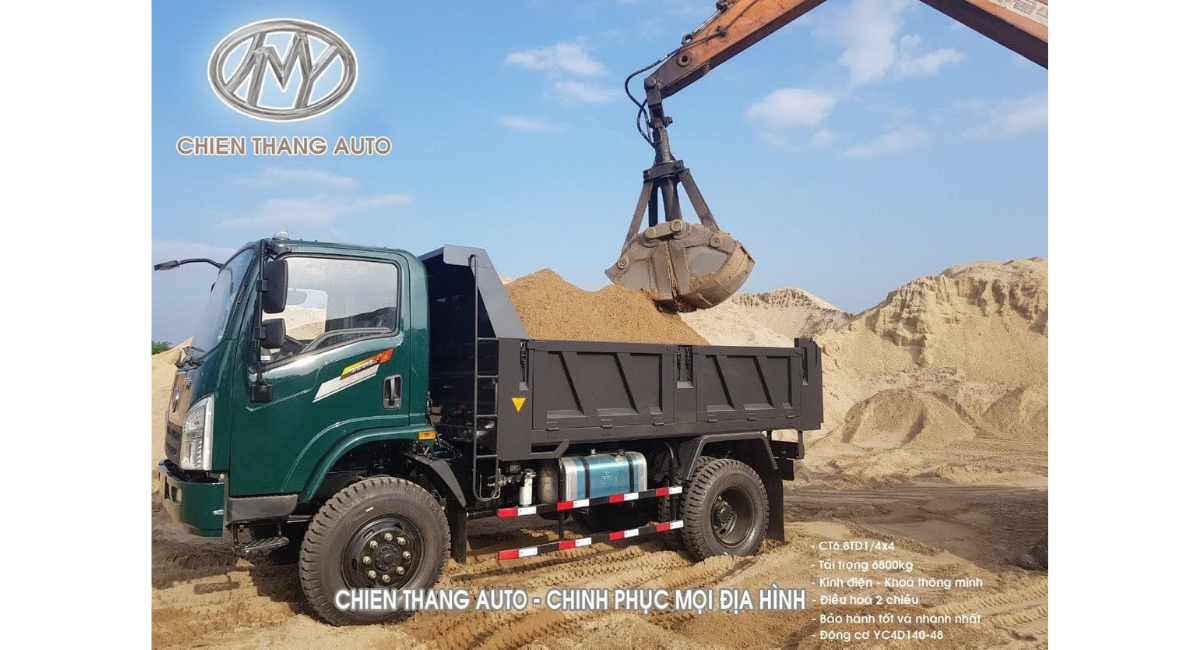 Xe tải chở đất Chiến Thắng được tin dùng nhất