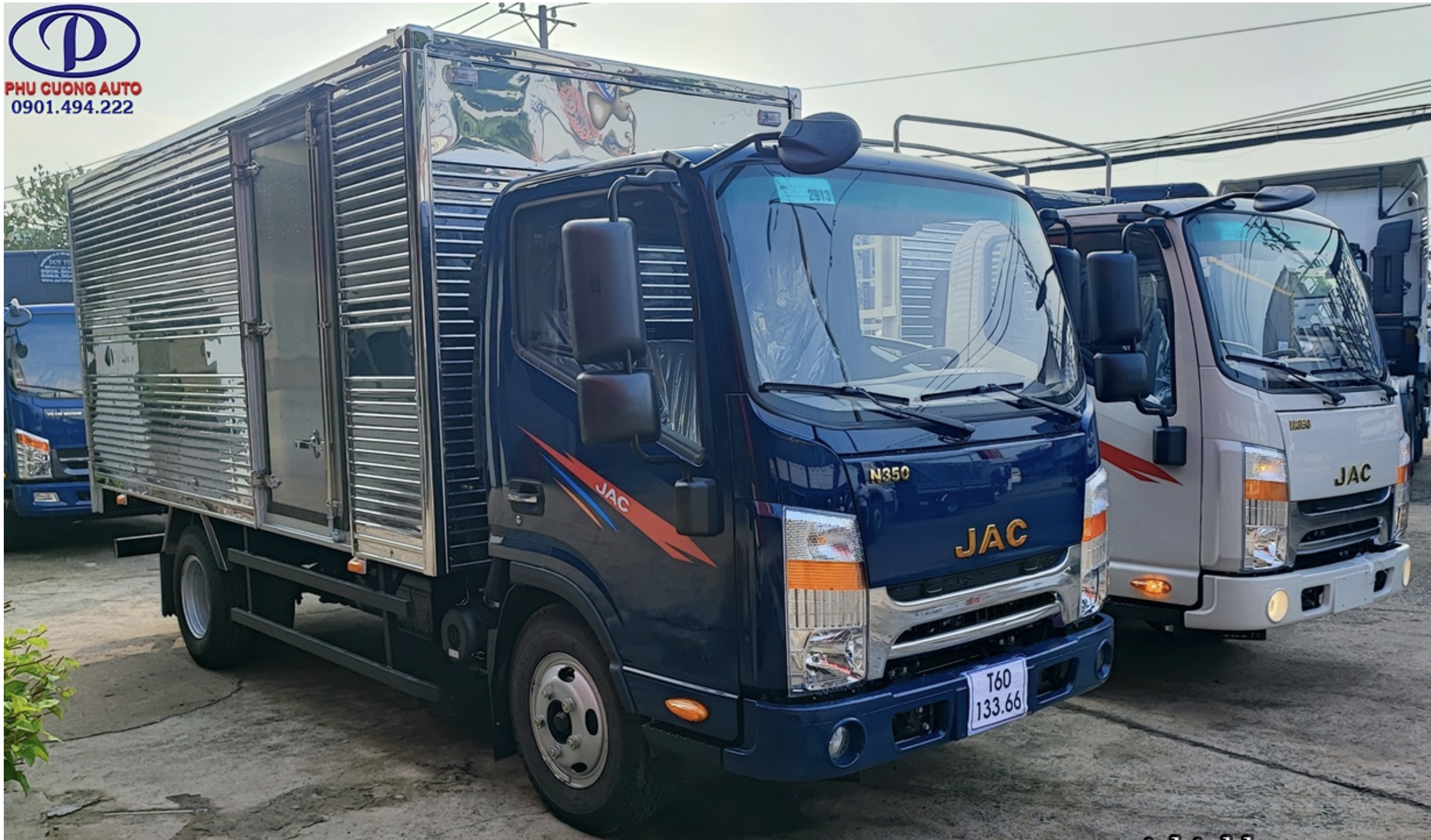 Xe tải JAC N350S thùng kín chuyên chở hàng an toàn hơn 