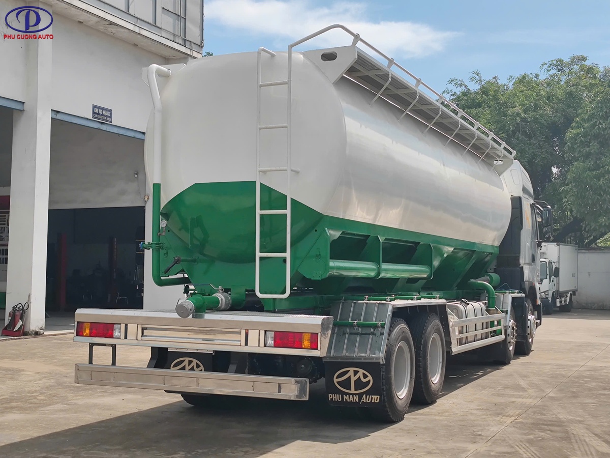 thiết kế bồn xe chở cám chenglong