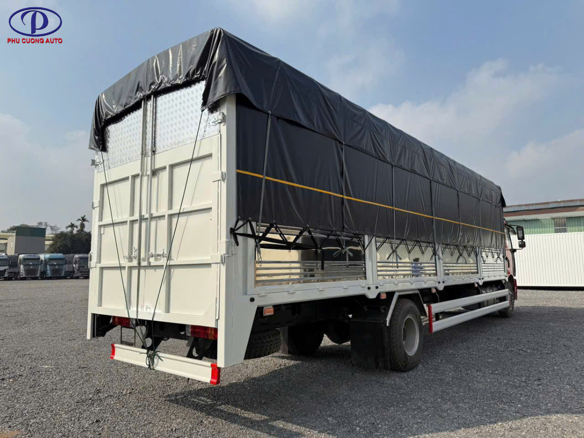 thùng xe tải faw j6l thùng bạt bửng nâng