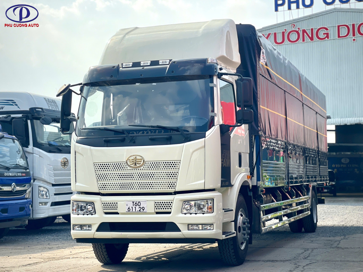 khung gầm xe tải faw j6l thùng bạt bửng nâng