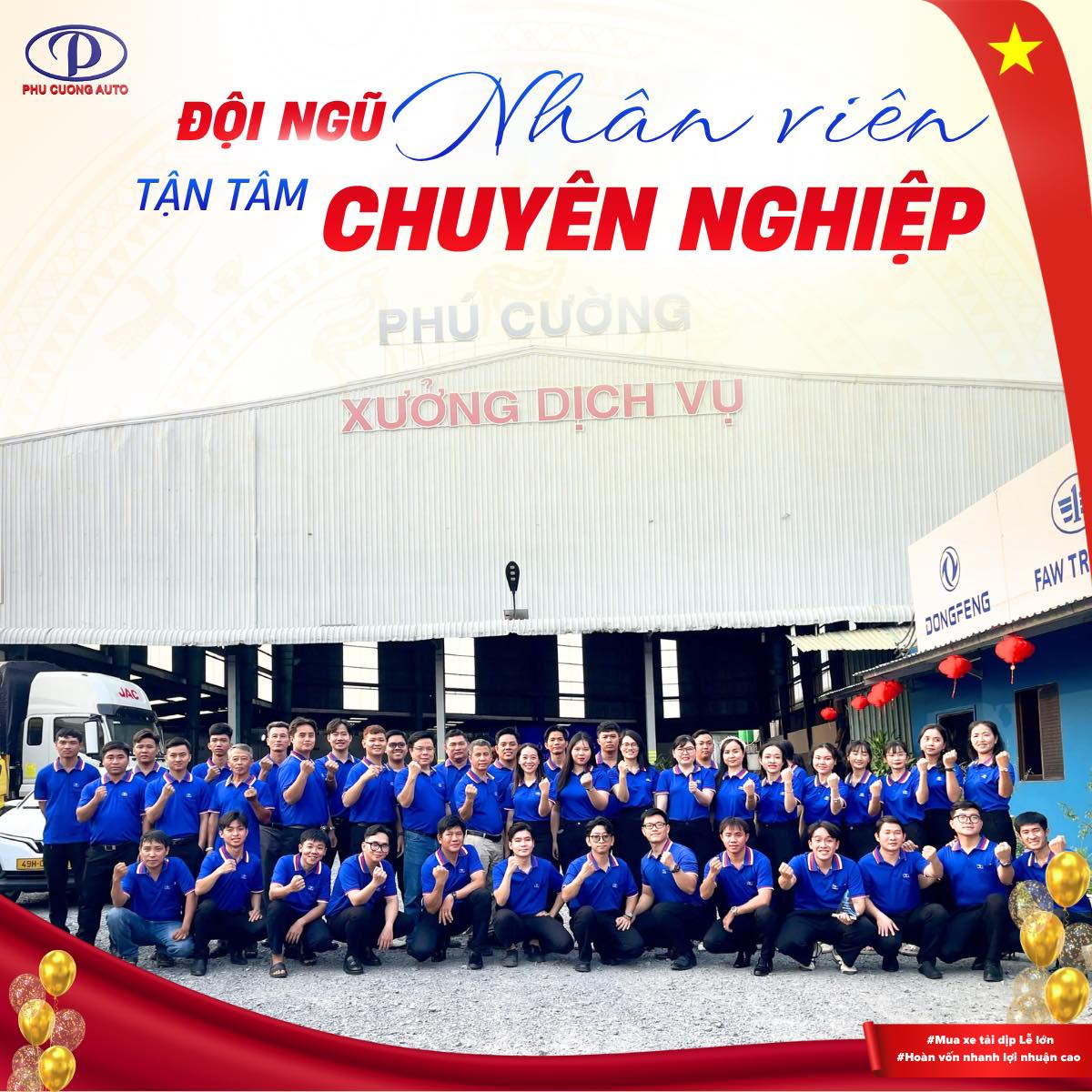Đội ngũ nhân viên đông đảo, nhiệt tình hỗ trợ khách hàng của Ô tô Phú Cường Ô tô Phú Cường đội ngũ nhân viên hùng hậu tận tâm với hơn 10 showroom trải dài