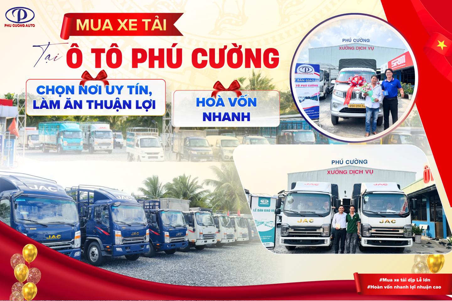 Ô tô Phú Cường showroom lớn, sẵn xe bàn giao