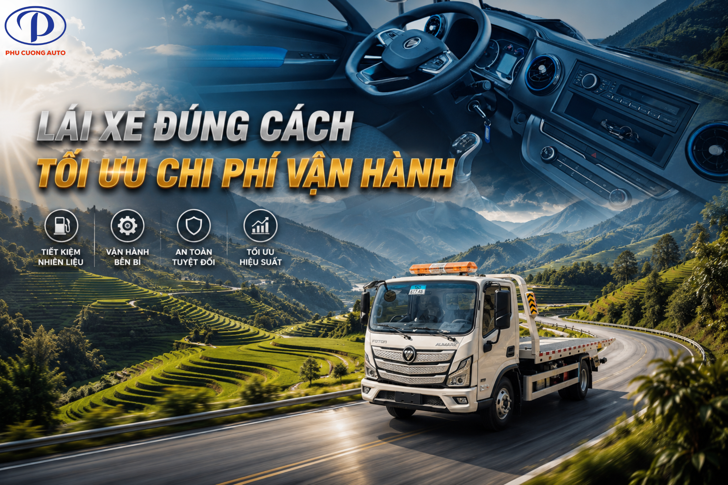 cách lái xe cứu hộ foton 2 chức năng 2.45 tấn tiết kiệm nhiên liệu