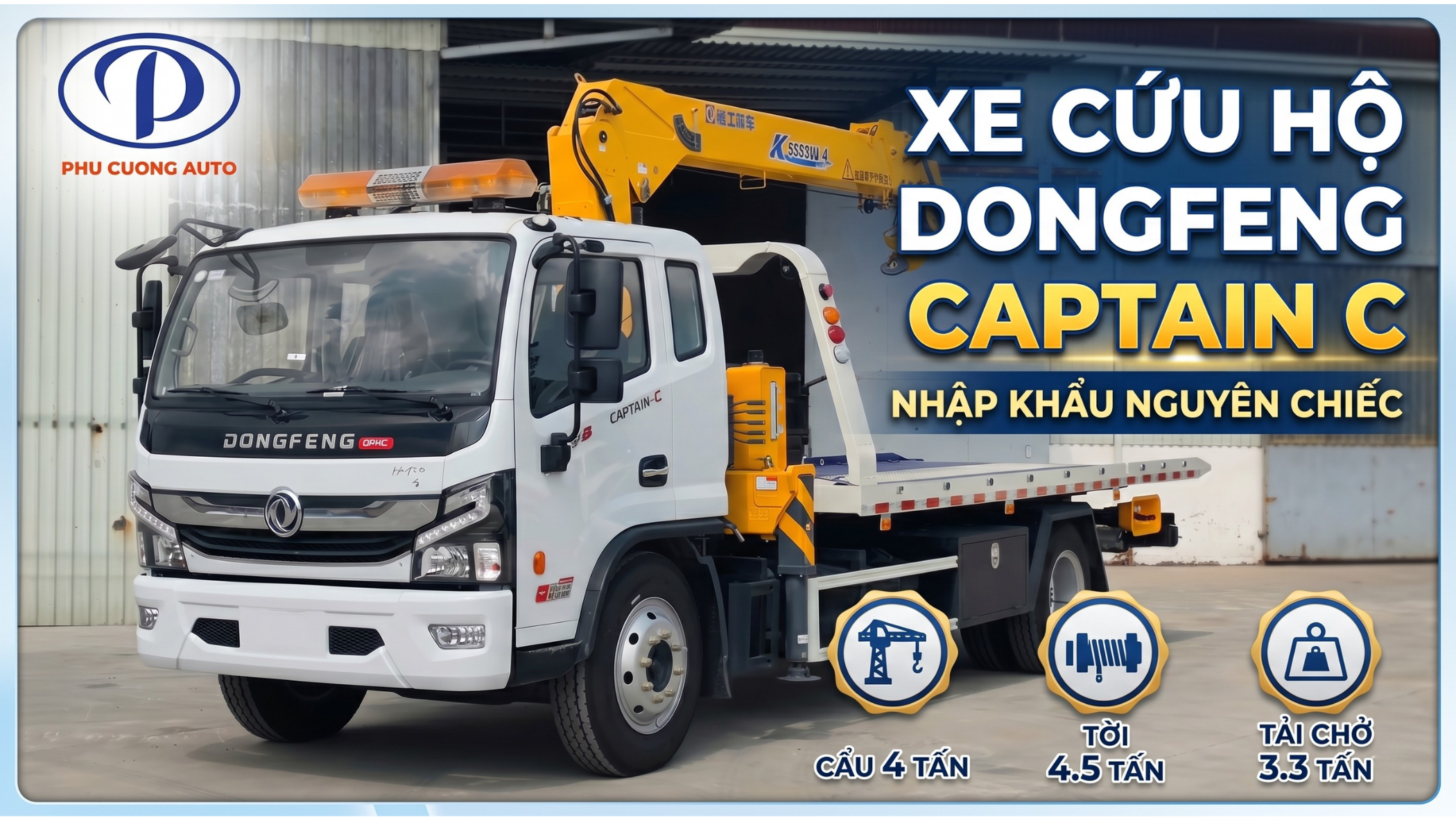 chức năng xe cứu hộ có gắn cẩu