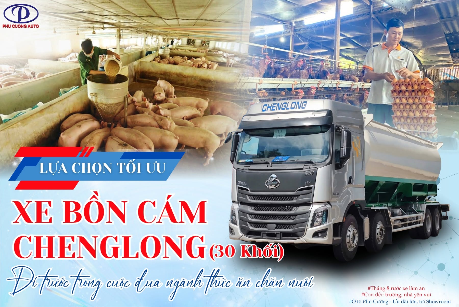 vì sao nên mua xe bồn chở cám thổi chenglong