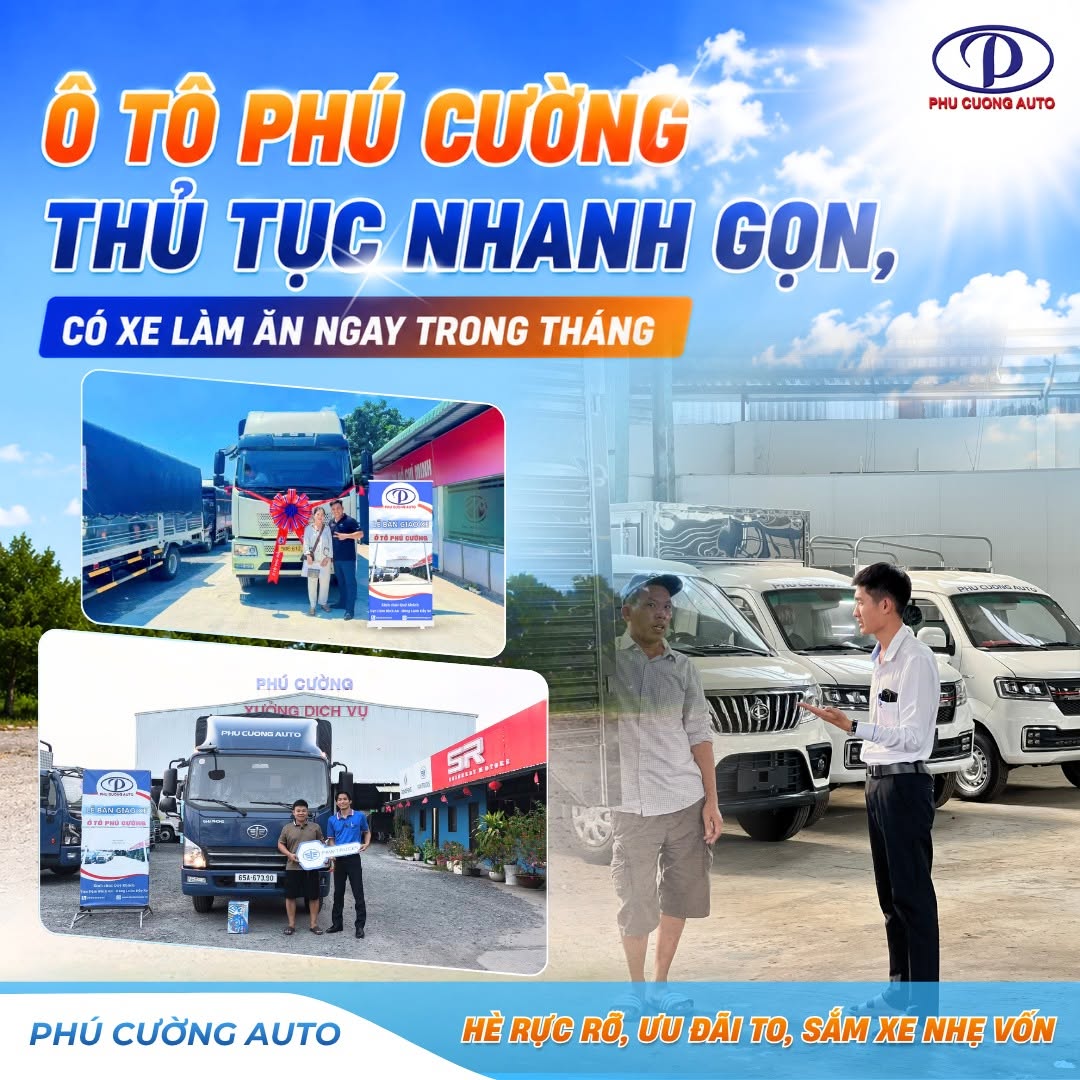 đại lý xe tải uy tín ô tô phú cường