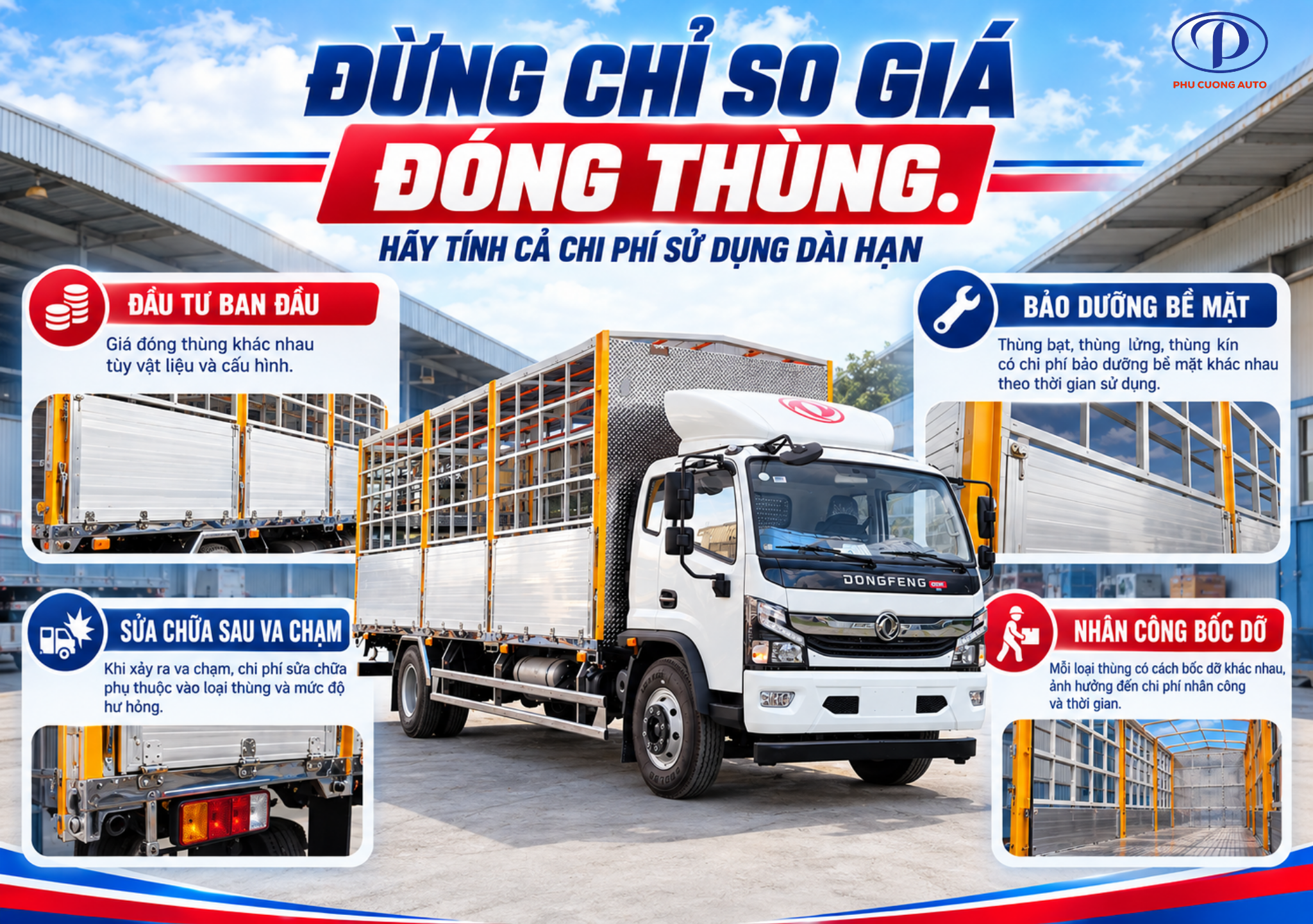 chi phí thùng nhôm và thùng sắt
