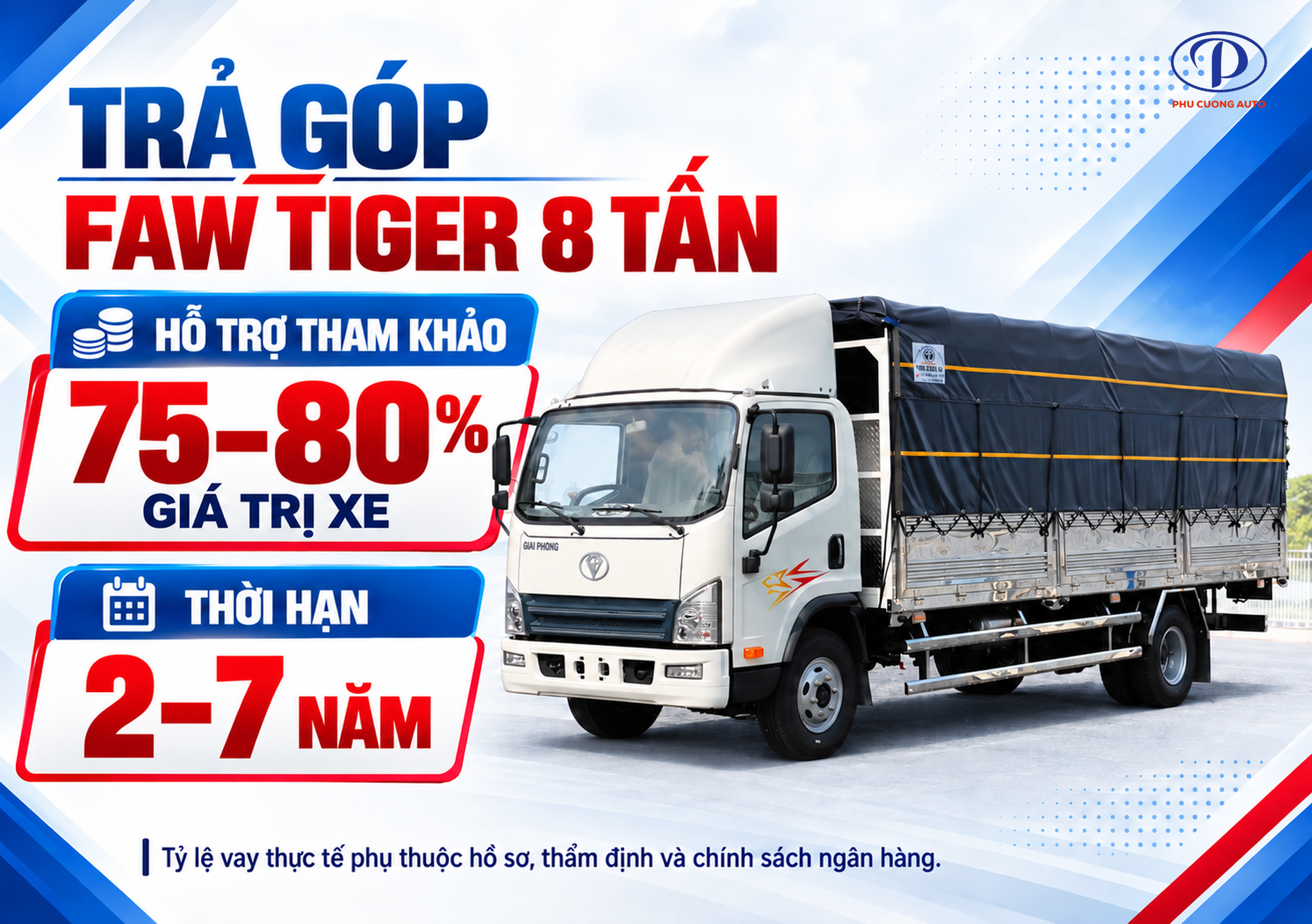 FAW Tiger trả góp 75 80 phần trăm