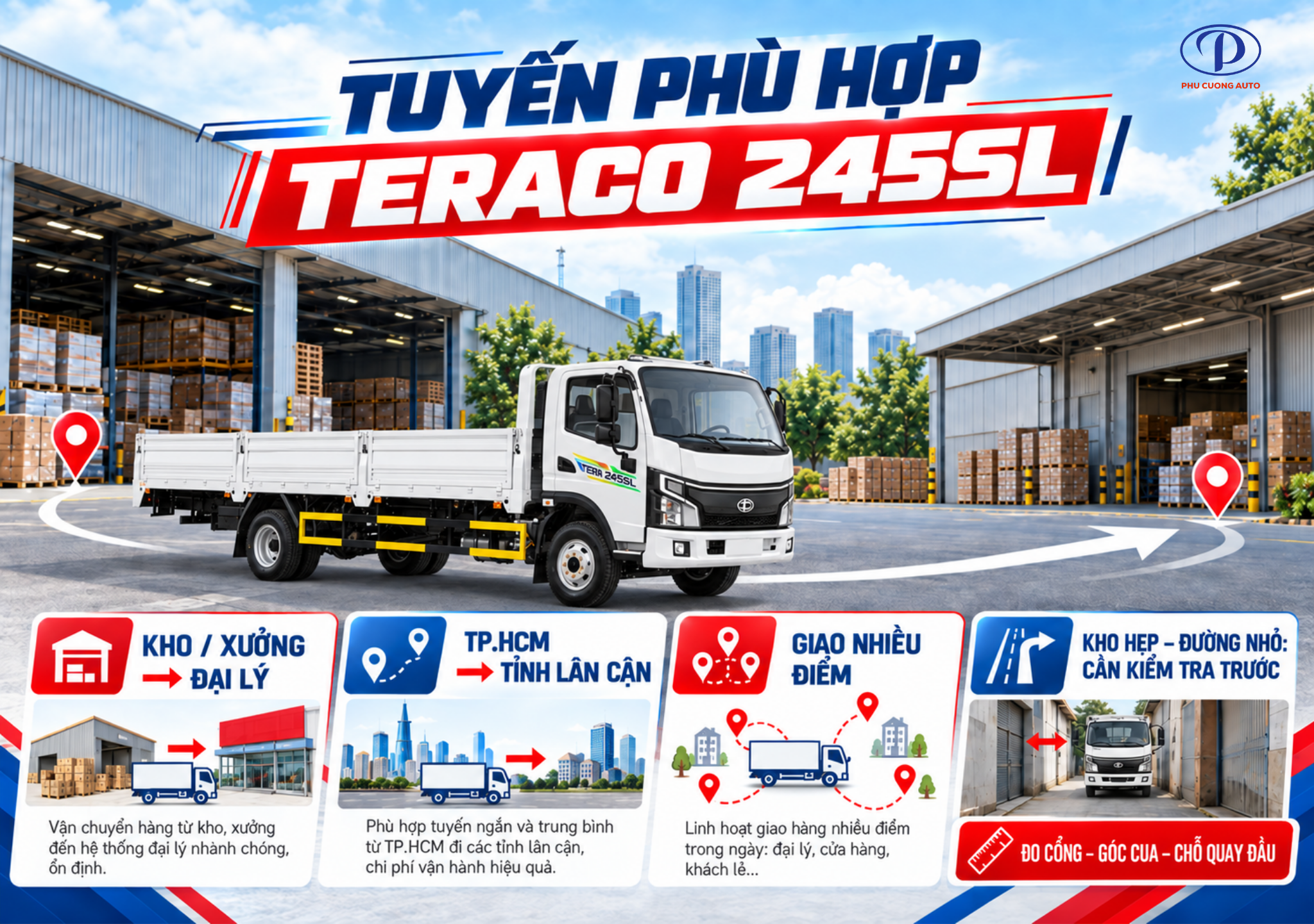 Teraco 245SL chạy tuyến nào