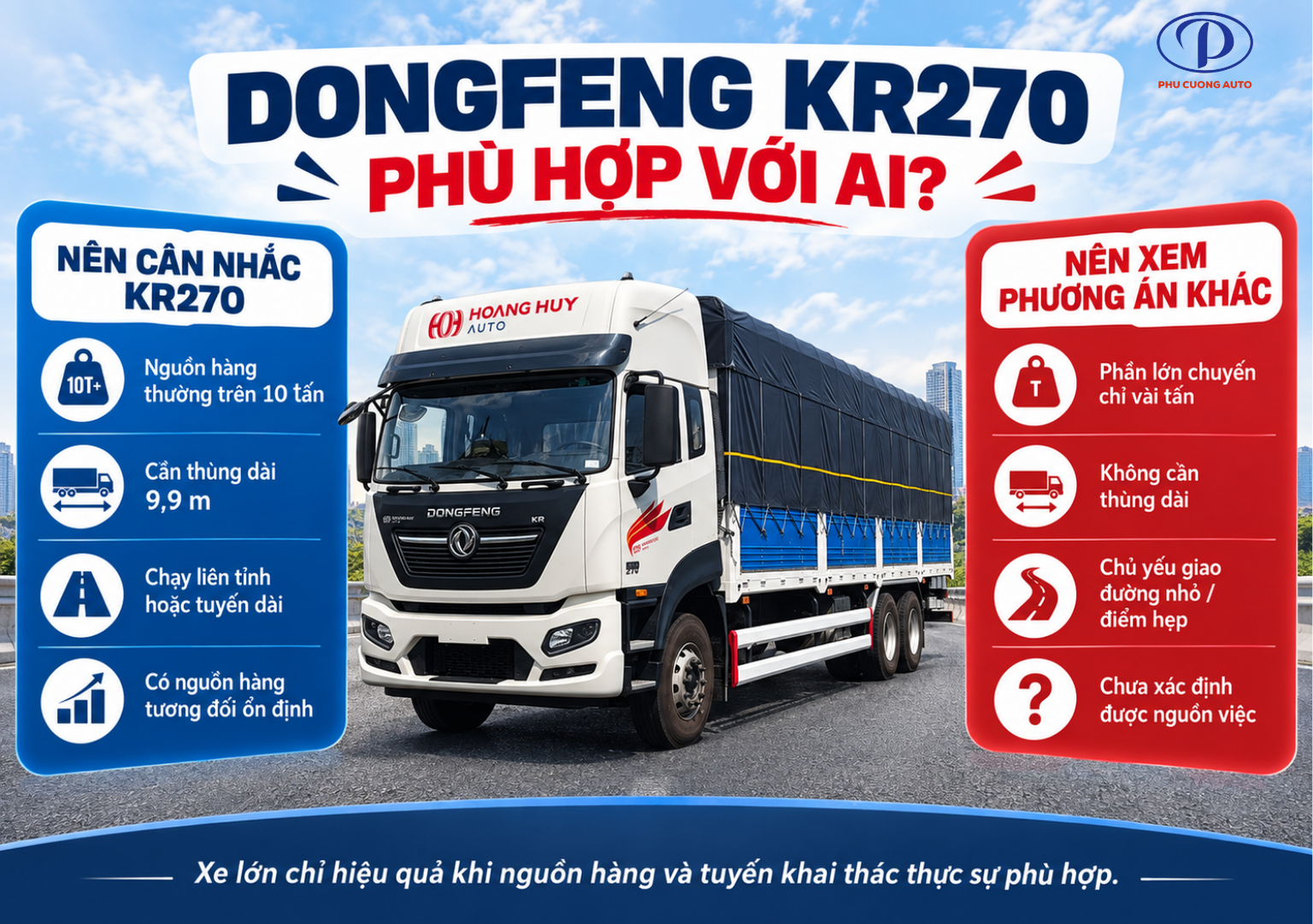 ai nên mua Dongfeng KR270 3 chân