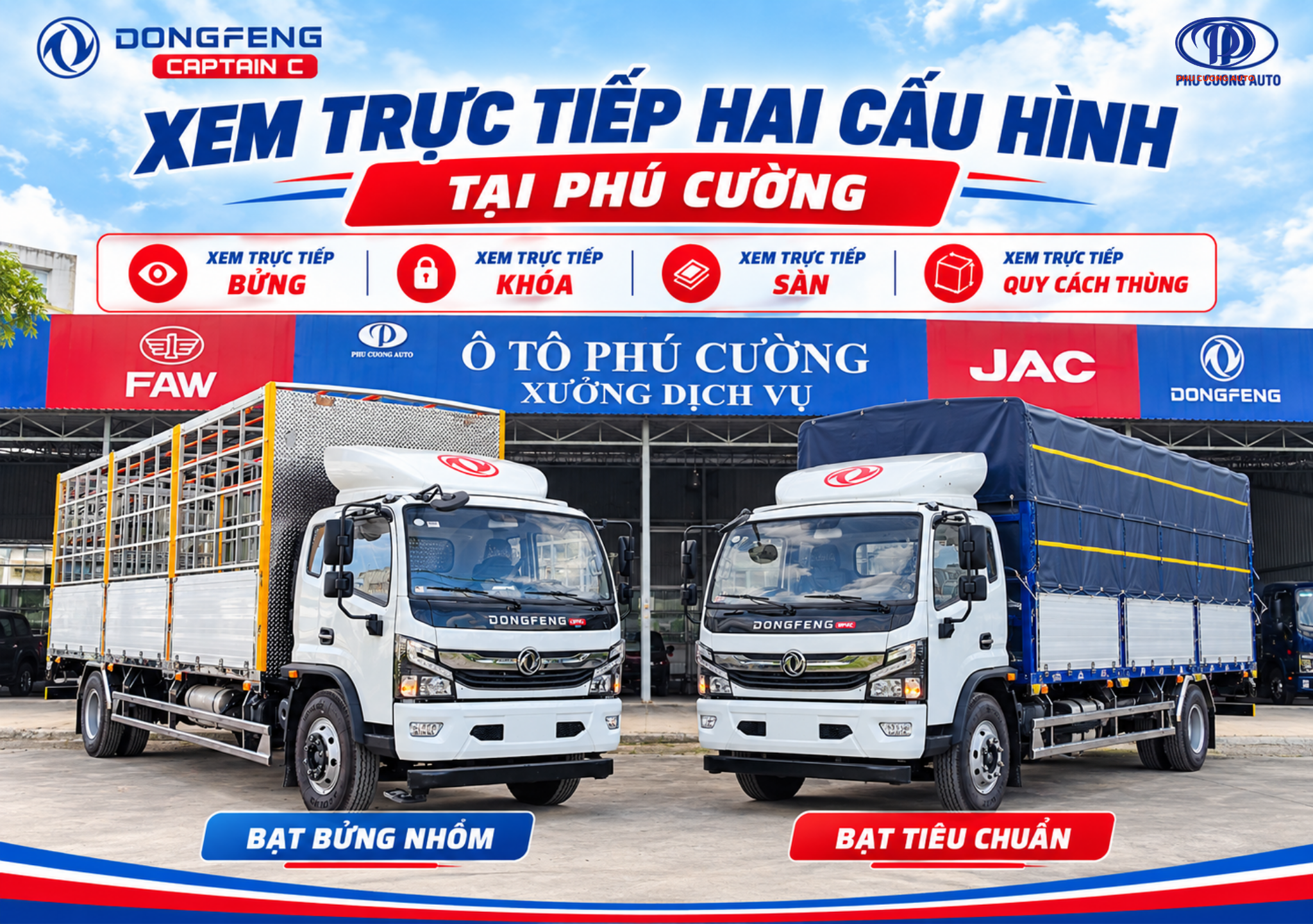 mua Dongfeng Captain C tại Ô Tô Phú Cường Bình Chánh