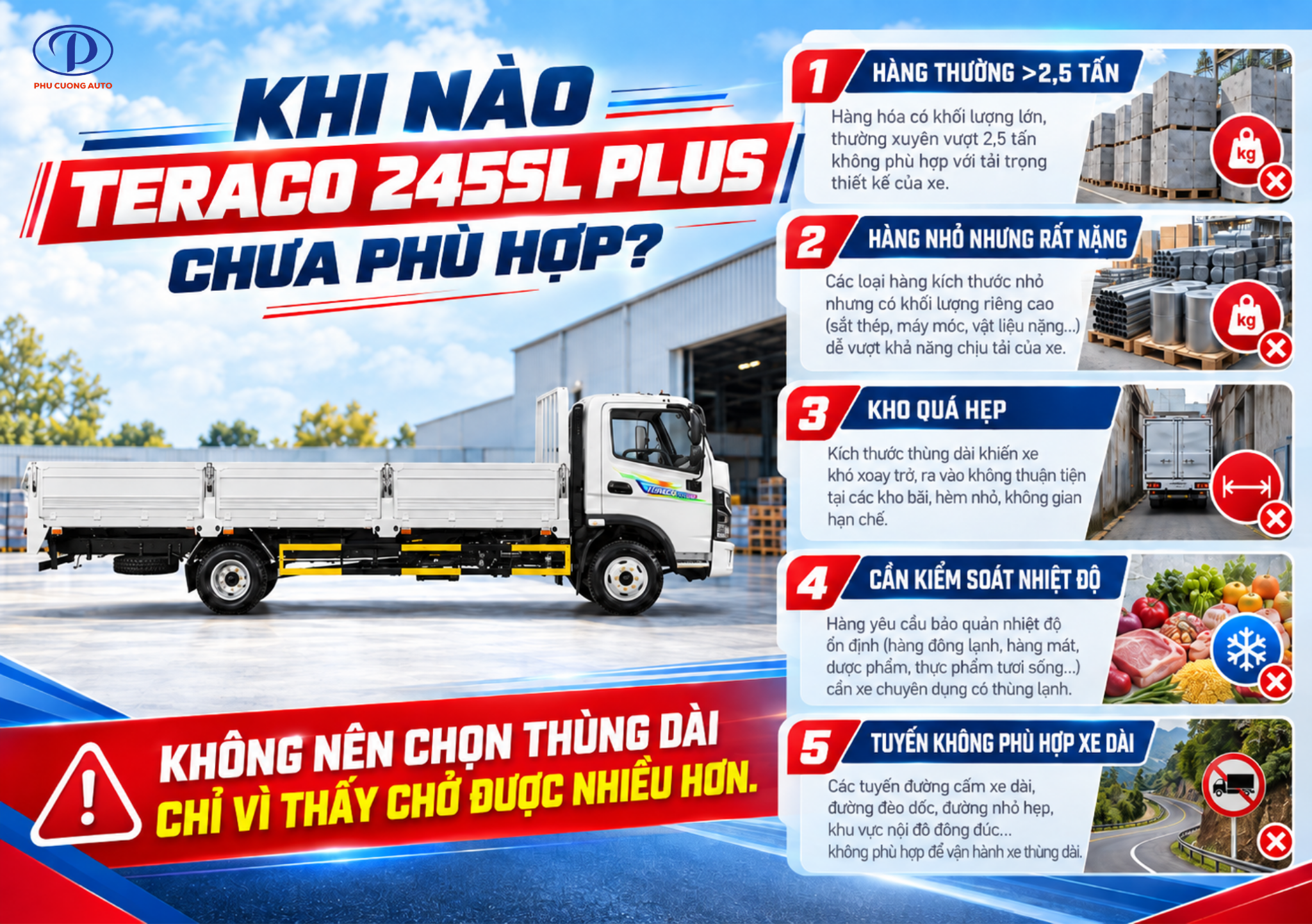 khi nào không nên mua Teraco 245SL