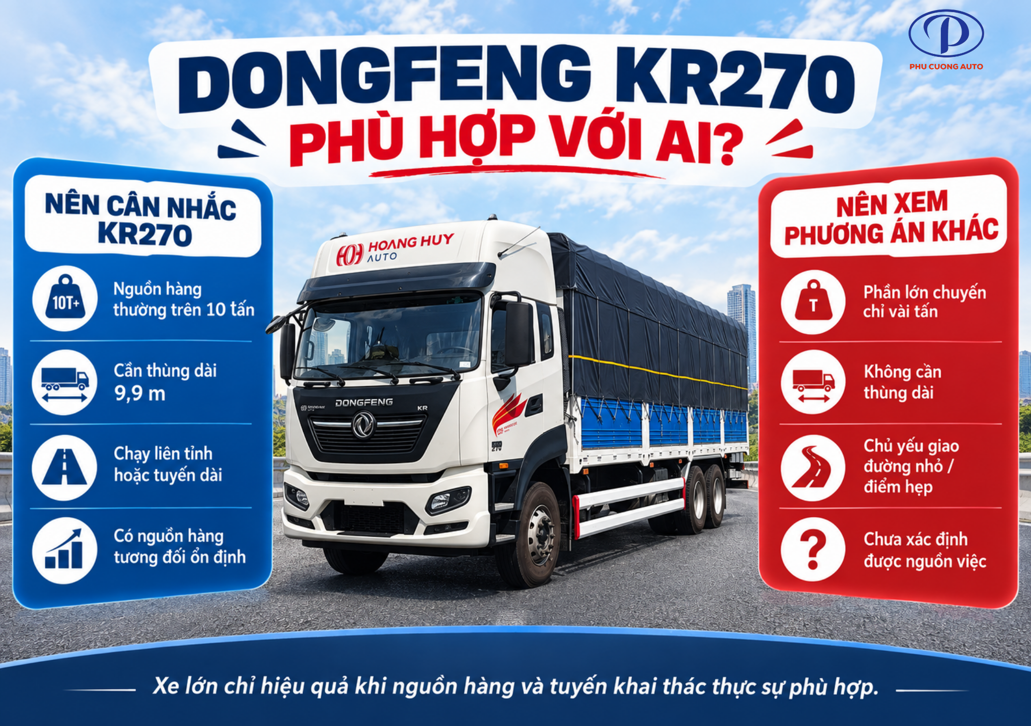 ai nên mua Dongfeng KR270 3 chân