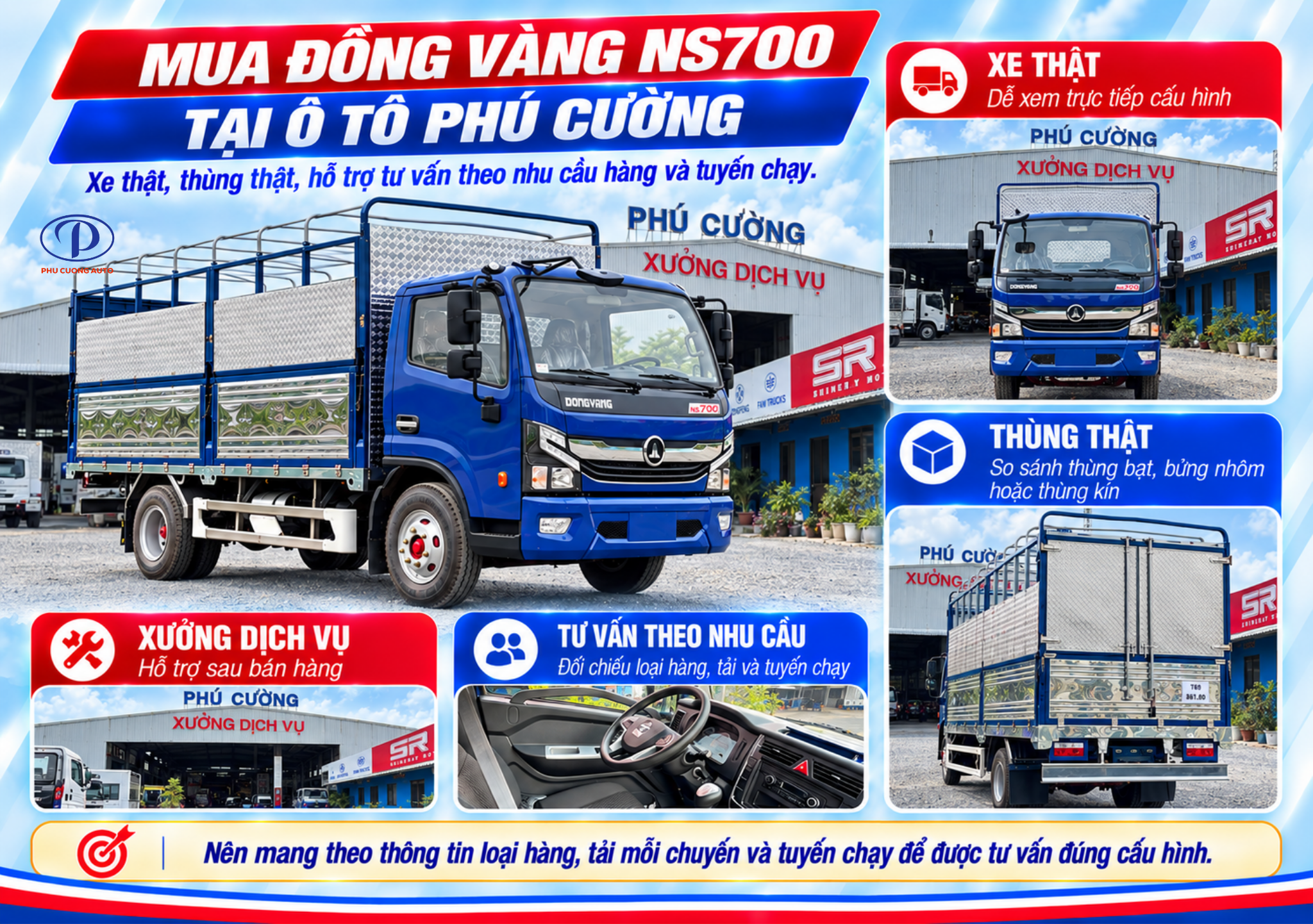 mua Đồng Vàng NS700 tại Ô Tô Phú Cường Bình Chánh