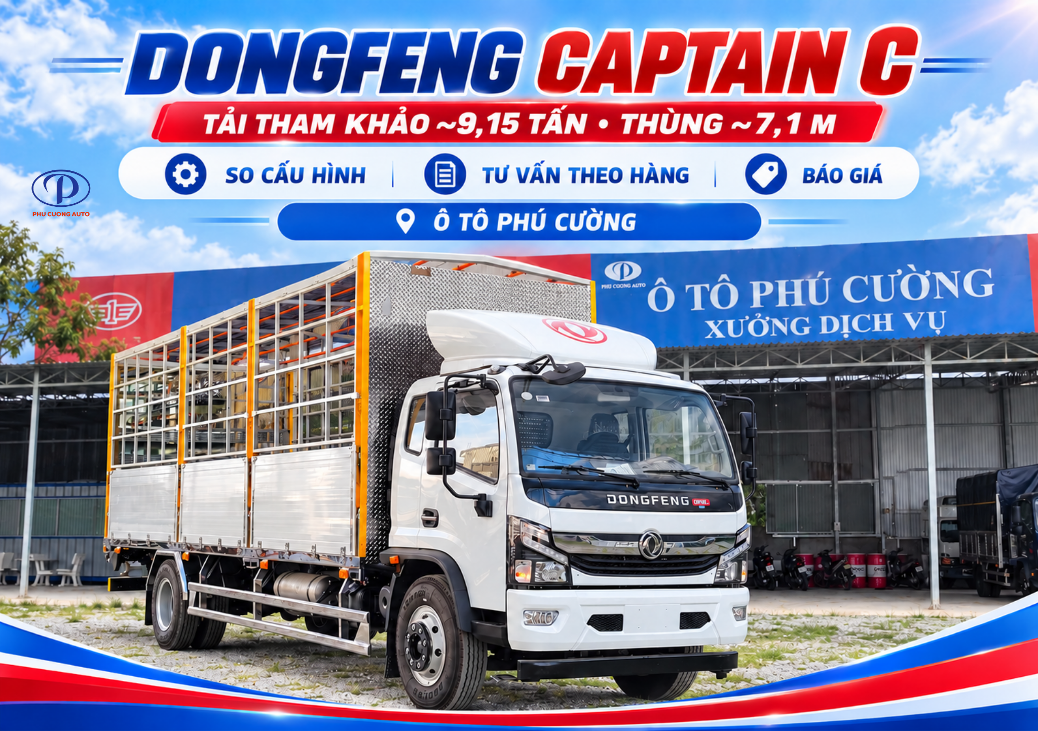 xem Dongfeng Captain C tại Ô Tô Phú Cường