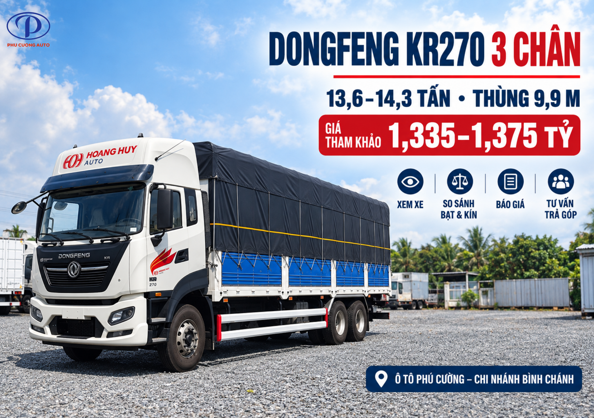 mua Dongfeng KR270 tại Ô Tô Phú Cường Bình Chánh