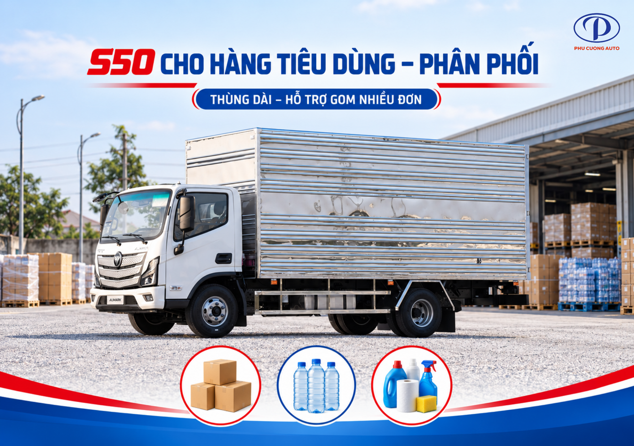 Foton Aumark S50 chở hàng tiêu dùng