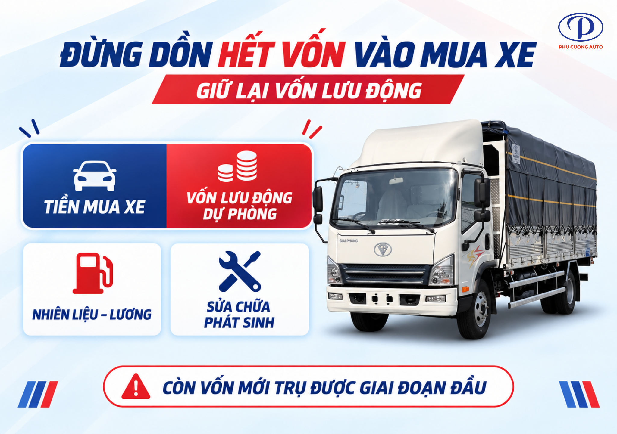 vốn lưu động khi mua xe tải