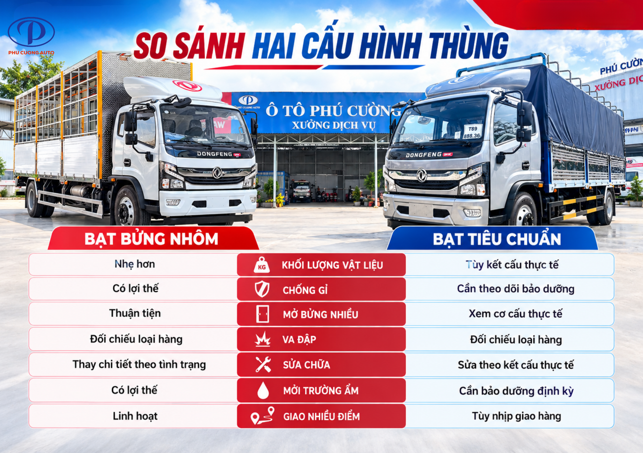 so sánh thùng nhôm và thùng sắt Captain C