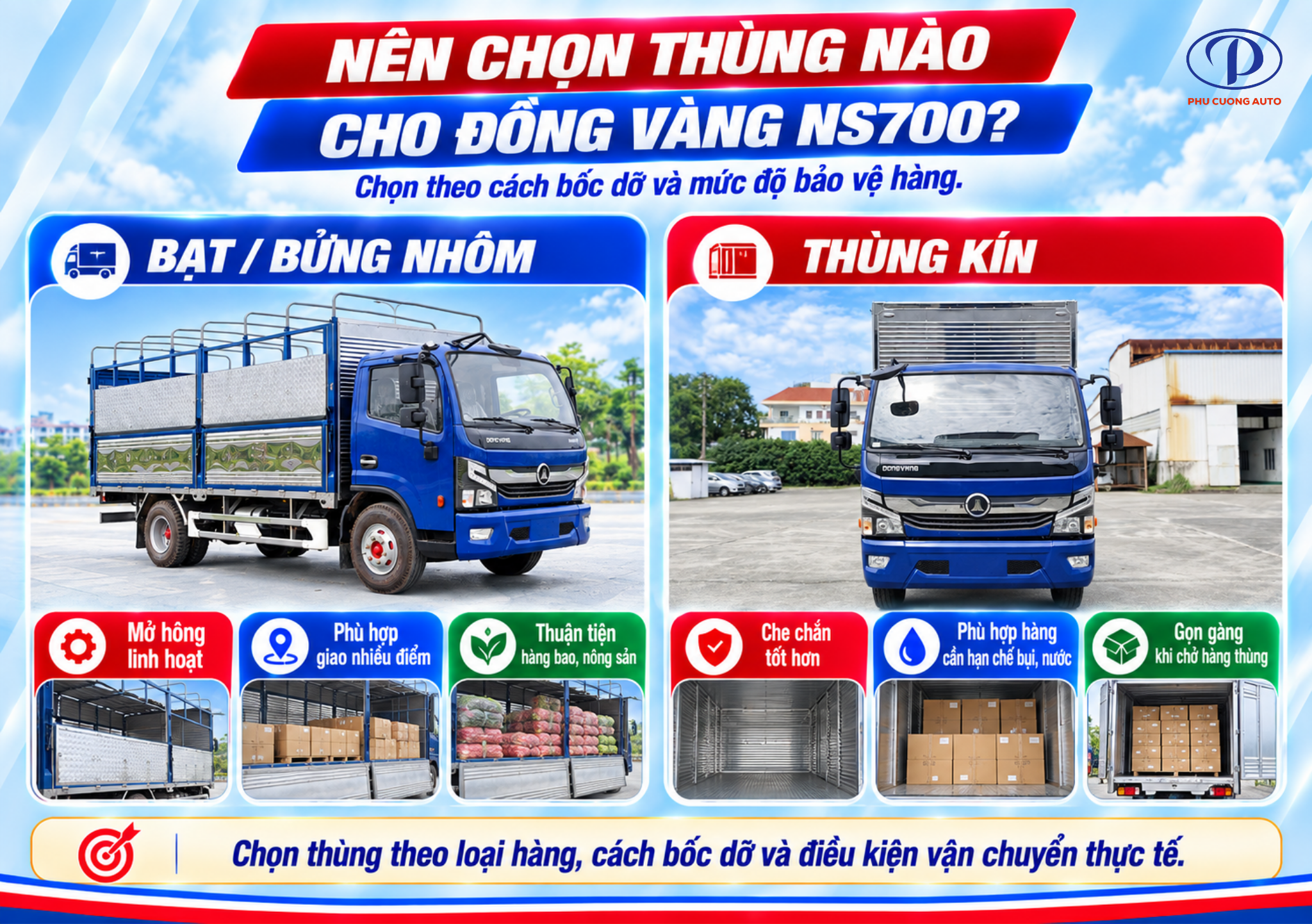 chọn thùng Đồng Vàng NS700