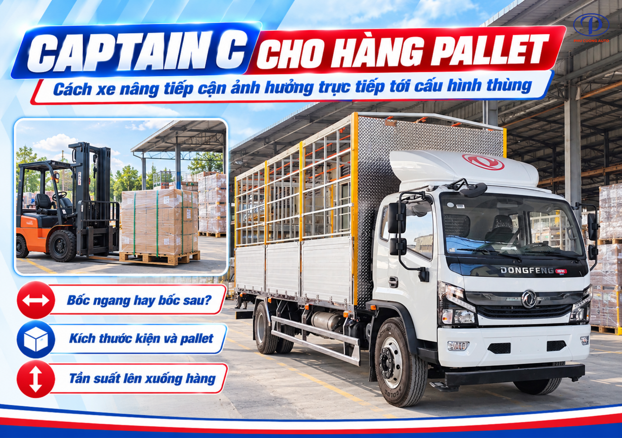 Captain C chở pallet