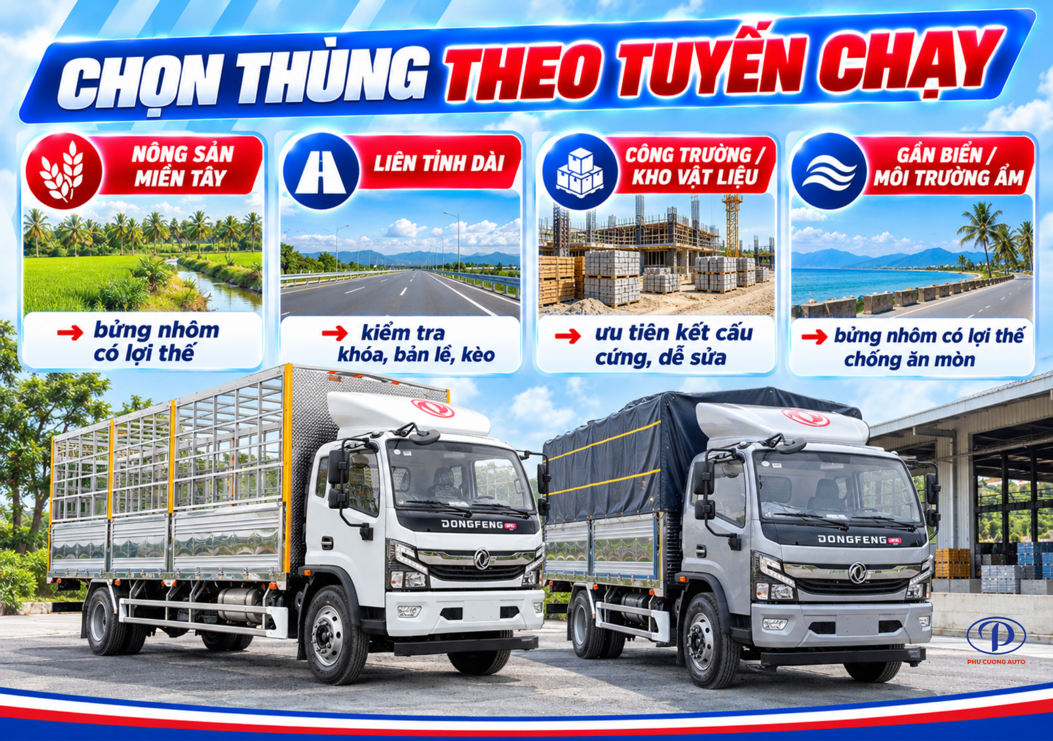 tuyến chạy Captain C thùng nhôm hay sắt