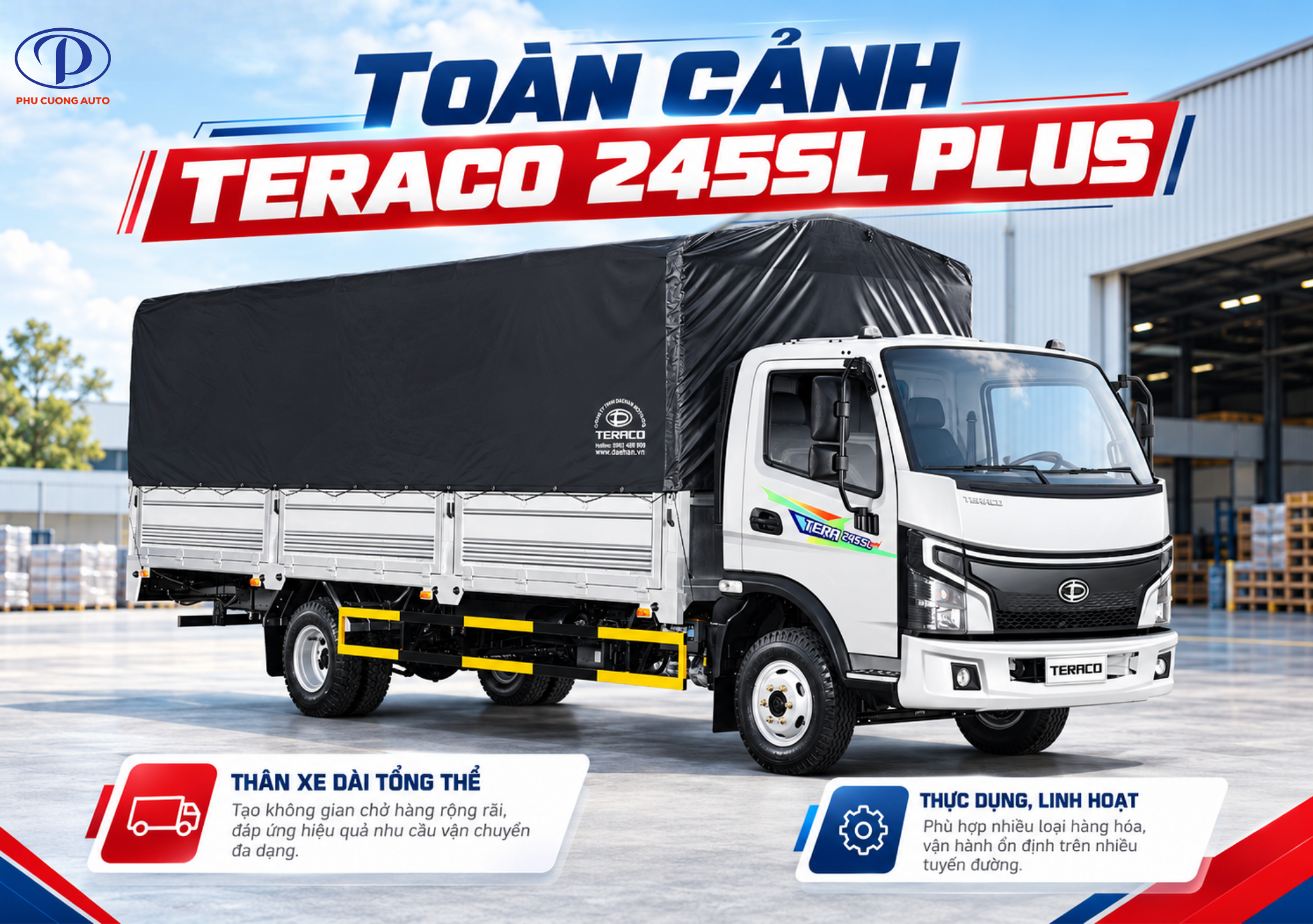 ngoại thất Teraco 245SL Plus
