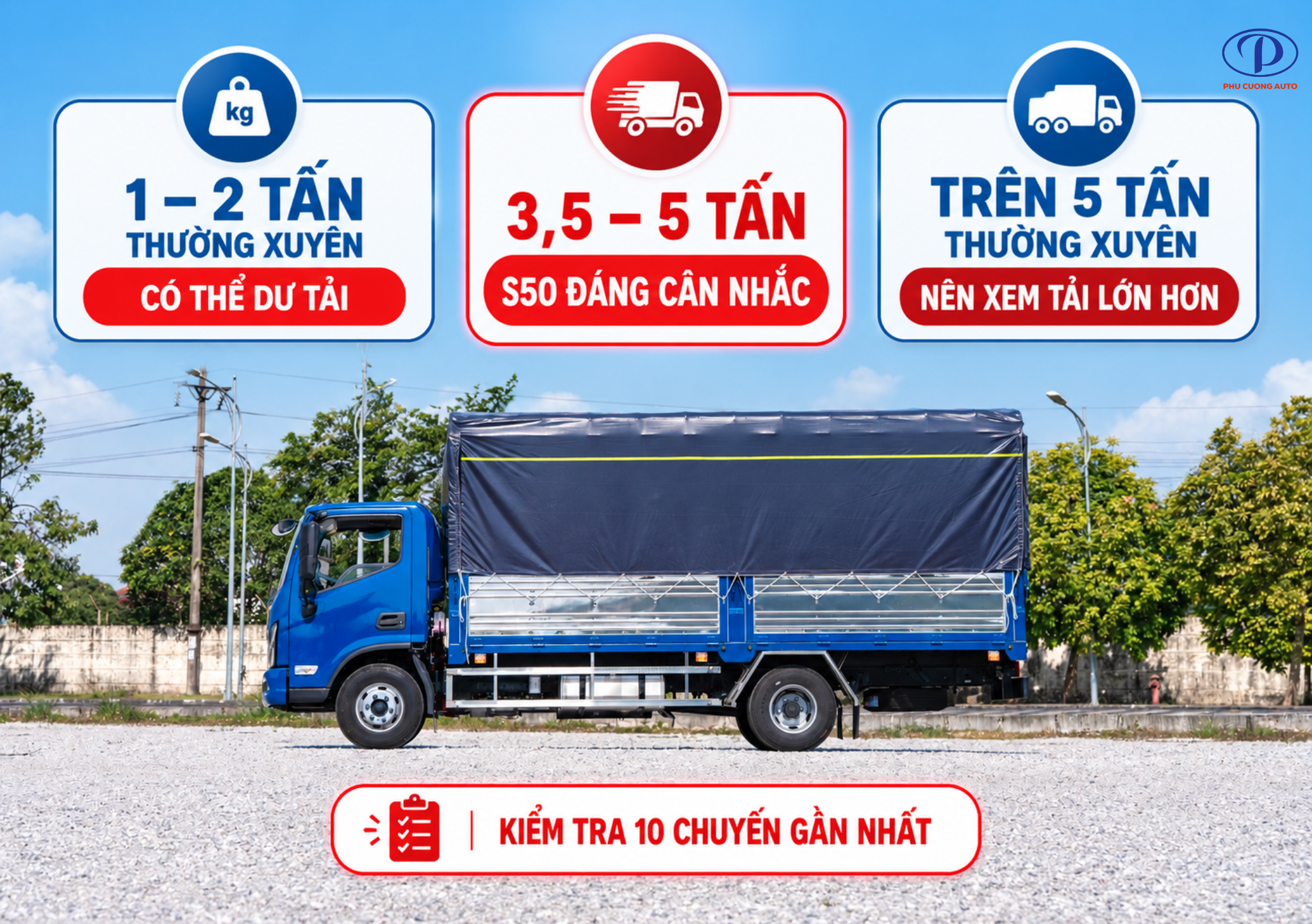 Foton Aumark S50 phù hợp tải bao nhiêu