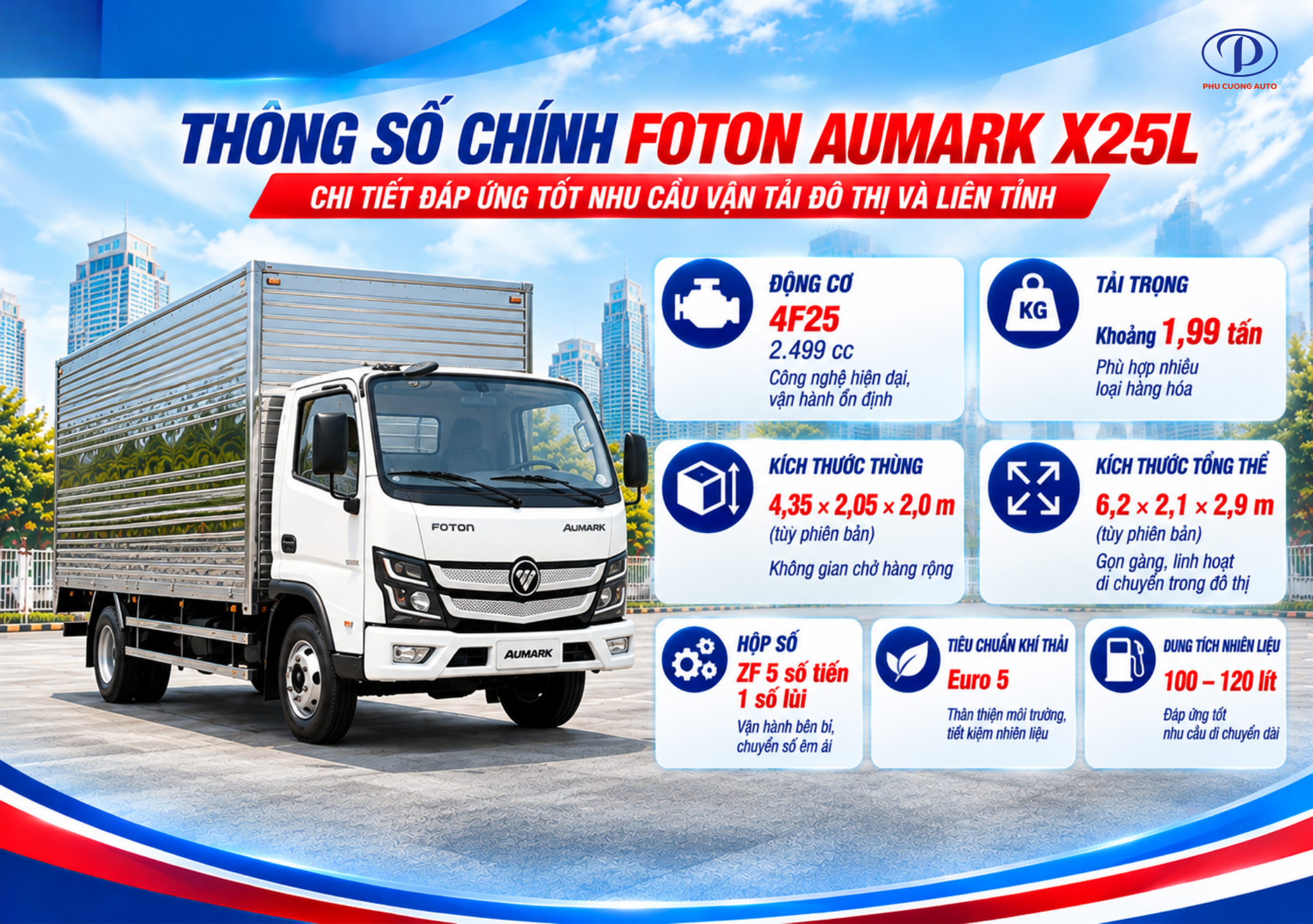 thông số Foton Aumark X25L