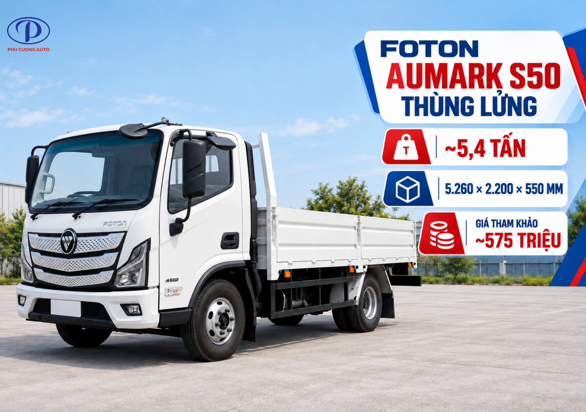 Foton Aumark S50 thùng lửng