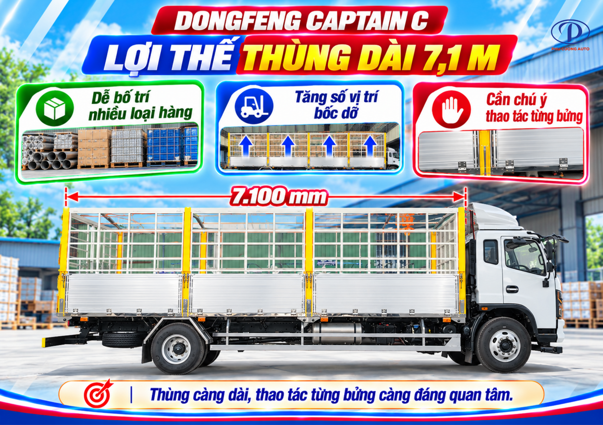 Dongfeng Captain C thùng dài 7.1m