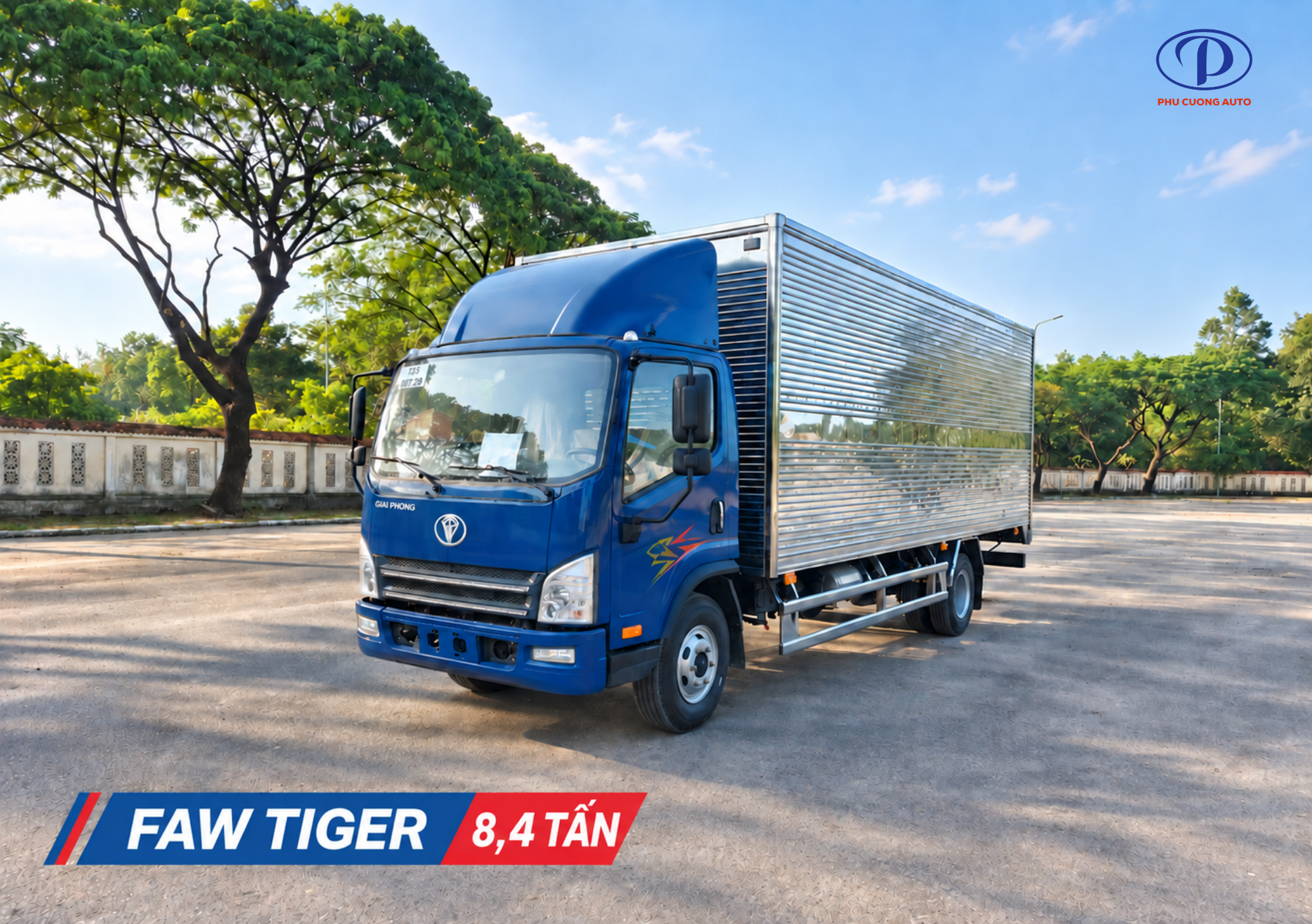 ngoại thất FAW Tiger 8,4 tấn