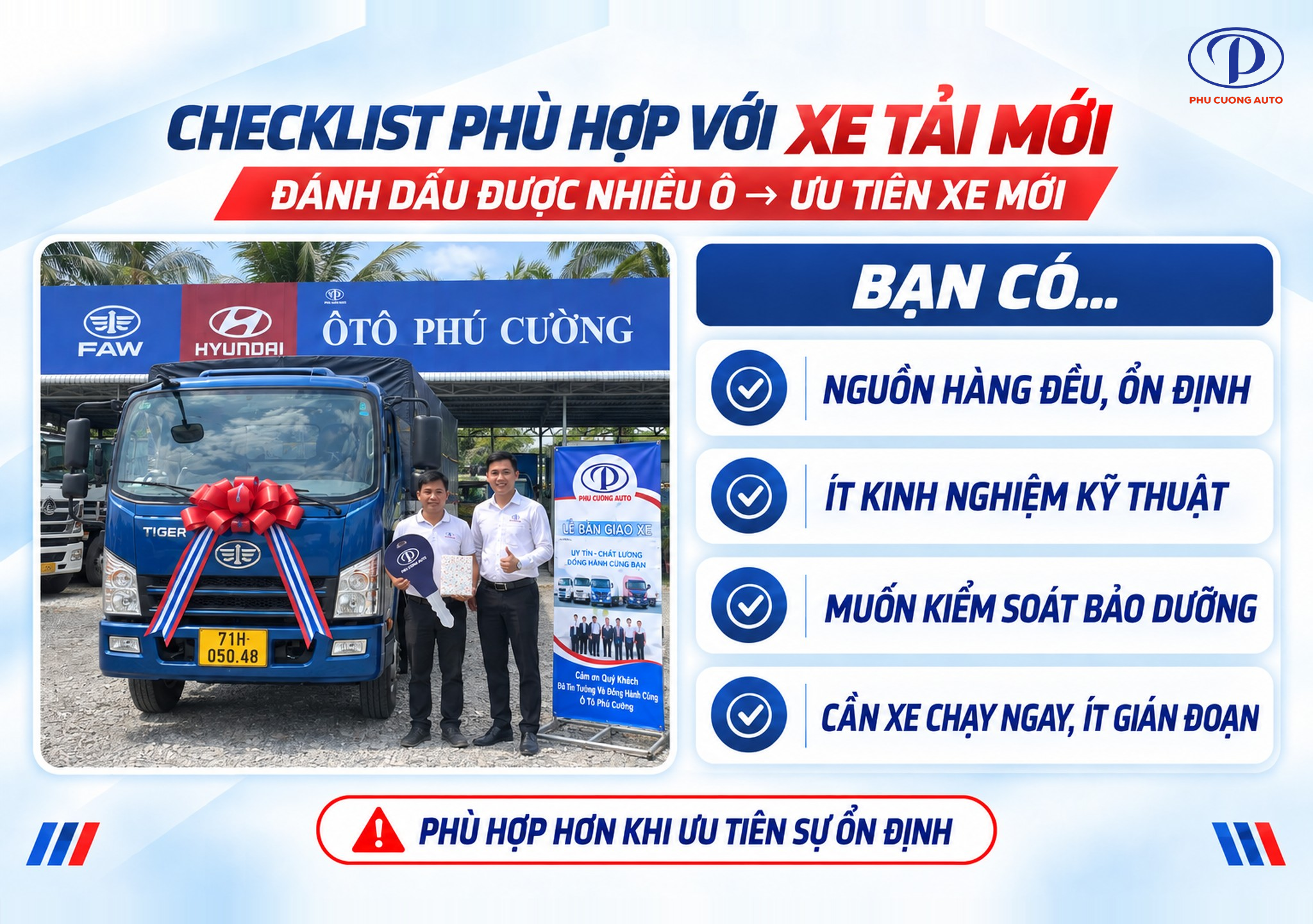 khi nào nên mua xe tải mới