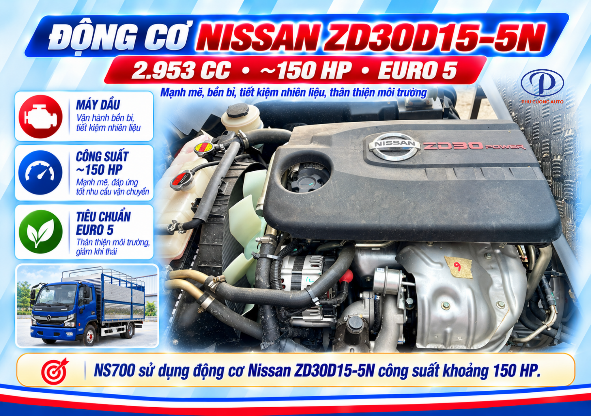 động cơ Nissan Đồng Vàng NS700