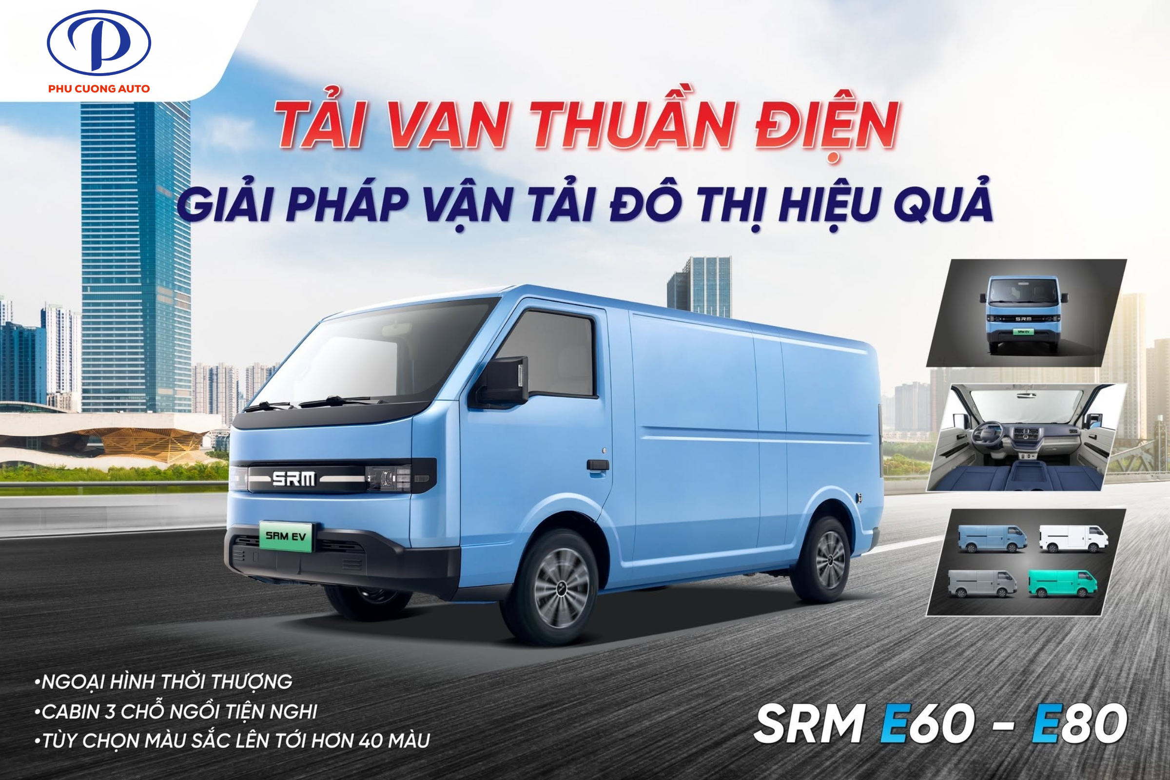 giải pháp vận tải đô thị xanh xe tải van thuần điện