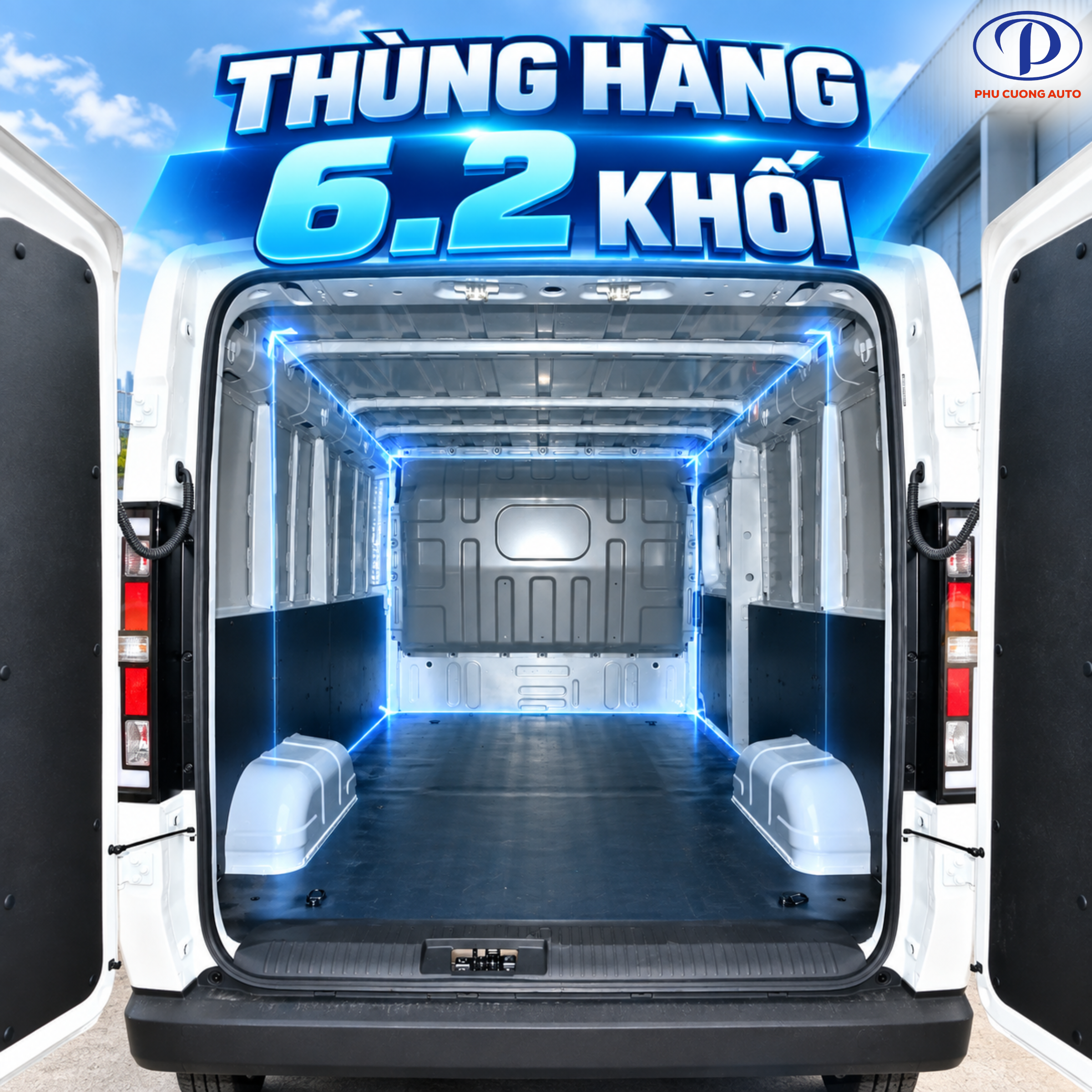 thùng hàng xe van điện srm e60