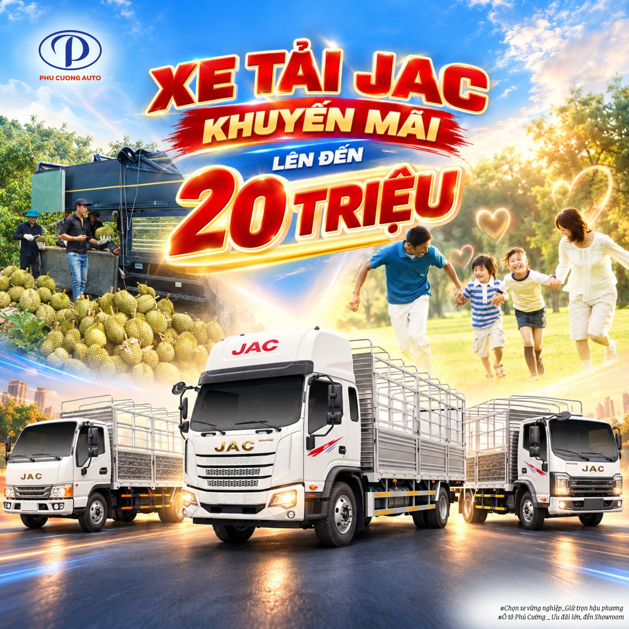 xe tải JAC khuyến mãi lên đến 20 triệu tháng 10 2026