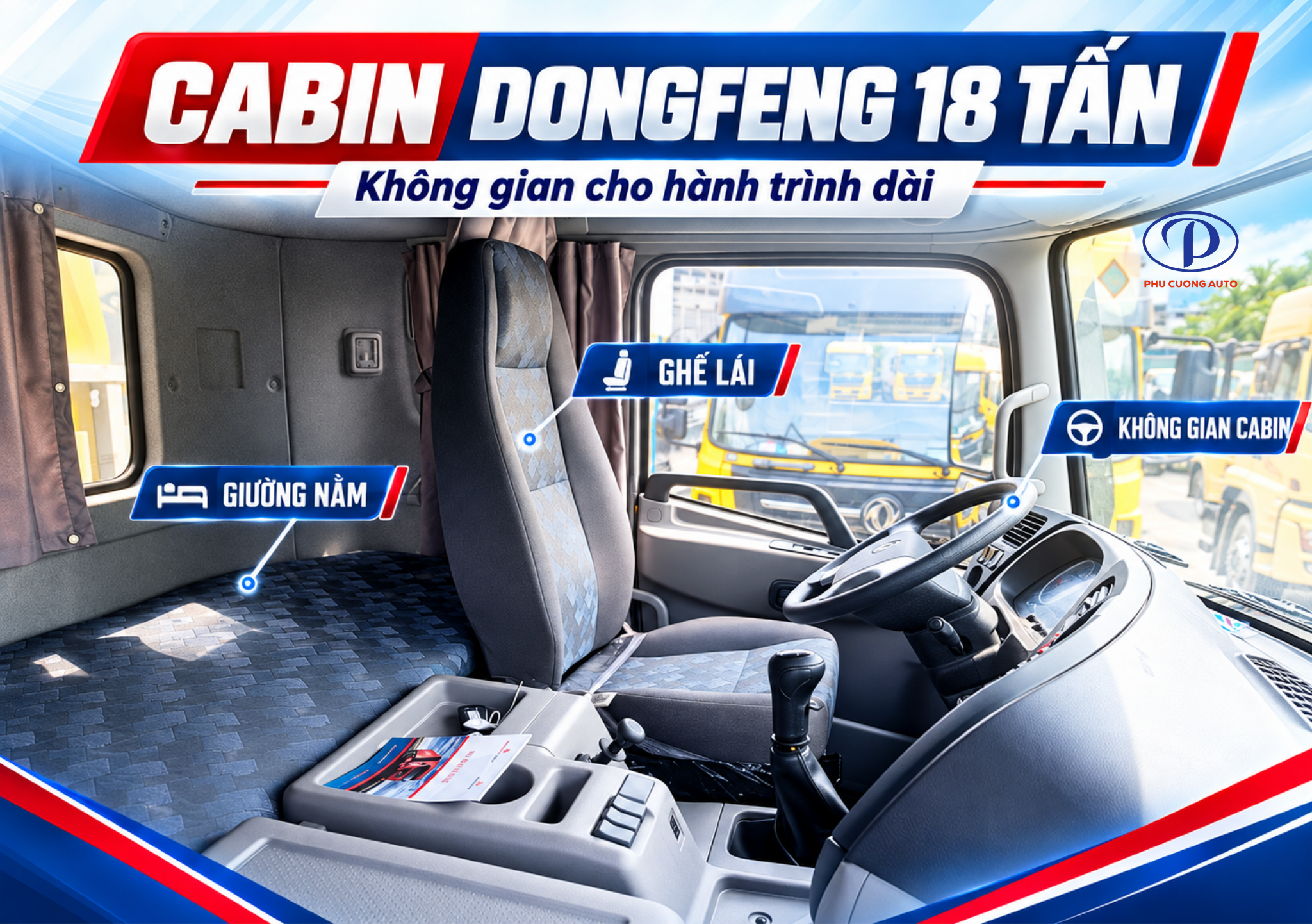 cabin Dongfeng 4 chân đường dài