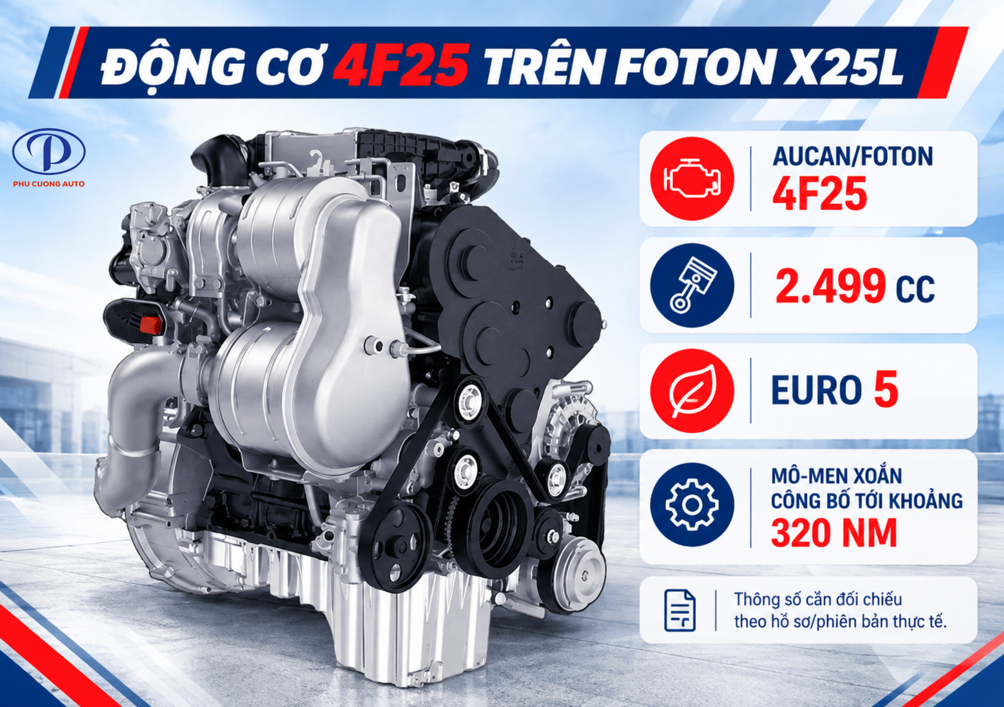 động cơ Foton X25L 4F25
